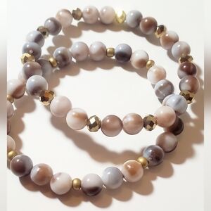 Elegant Beaded Bracelet Set